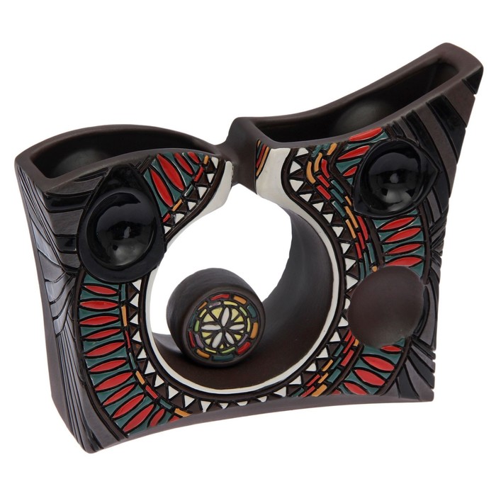 Ваза "Хайтэк" темный микс