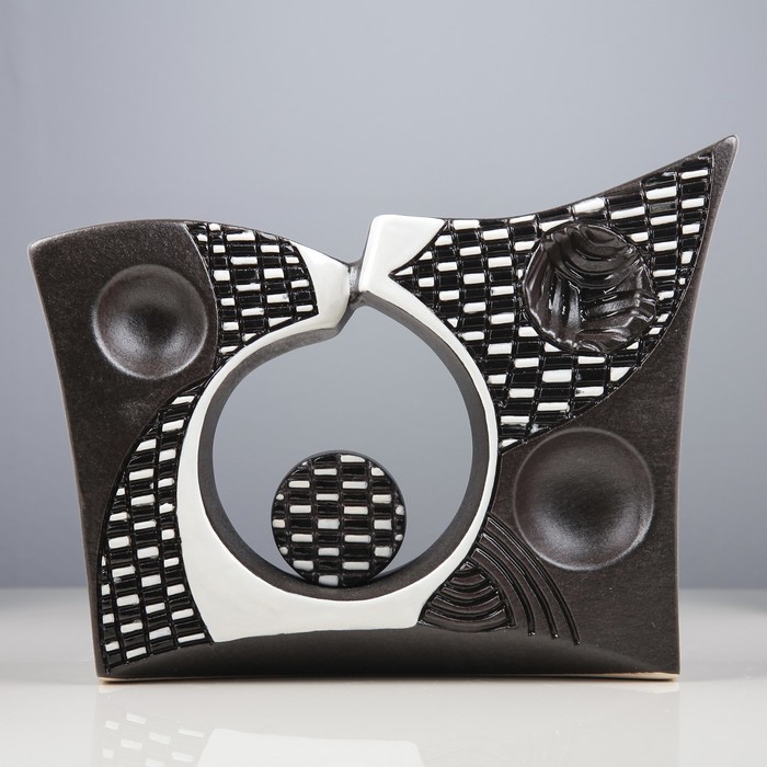 Ваза "Хайтэк" темный микс