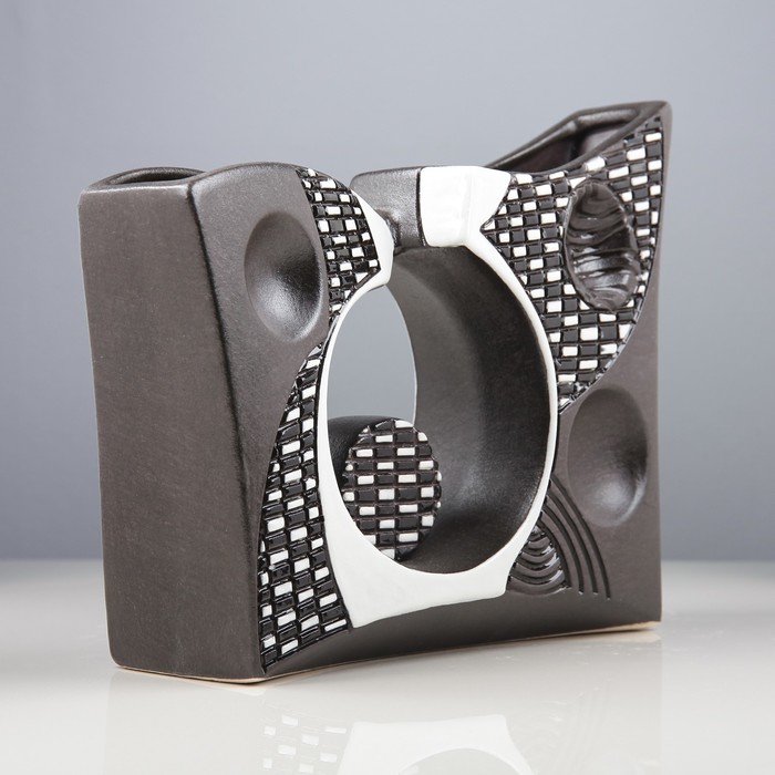 Ваза "Хайтэк" темный микс