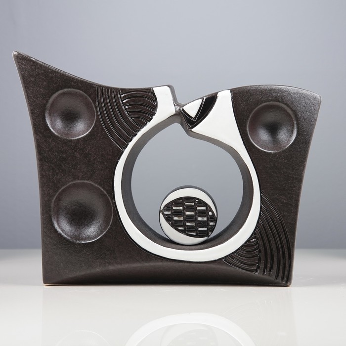 Ваза "Хайтэк" темный микс