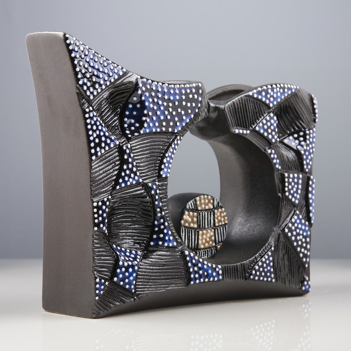 Ваза "Хайтэк" темный микс