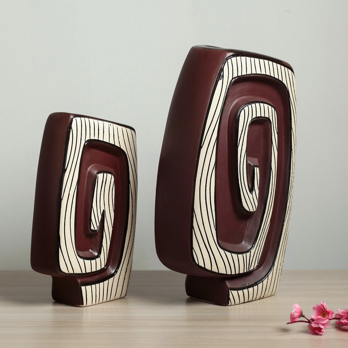 Набор ваз "Олимпия" 2 шт  микс