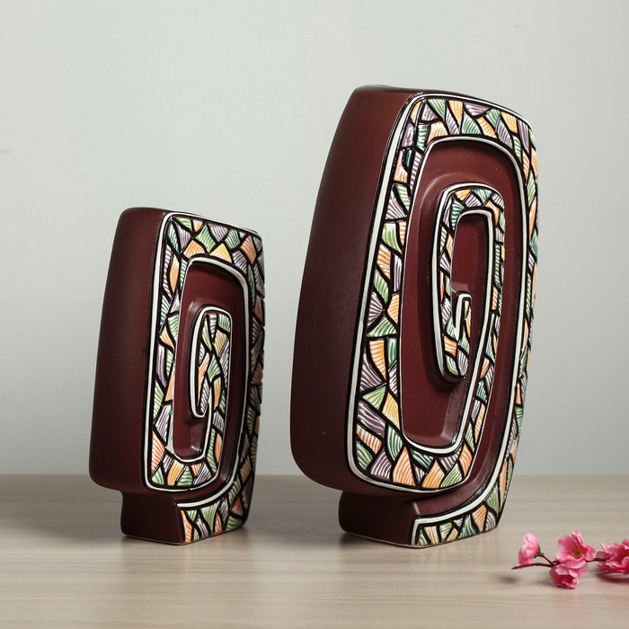 Набор ваз "Олимпия" 2 шт микс