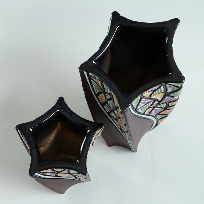 Набор ваз "Волна", 2 шт., микс