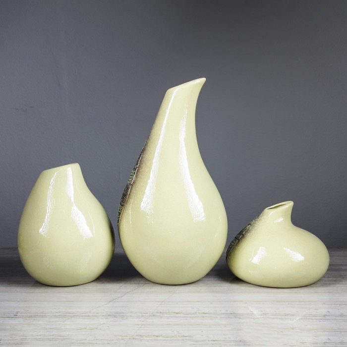 Набор ваз "Дропс" 3 шт, розовый