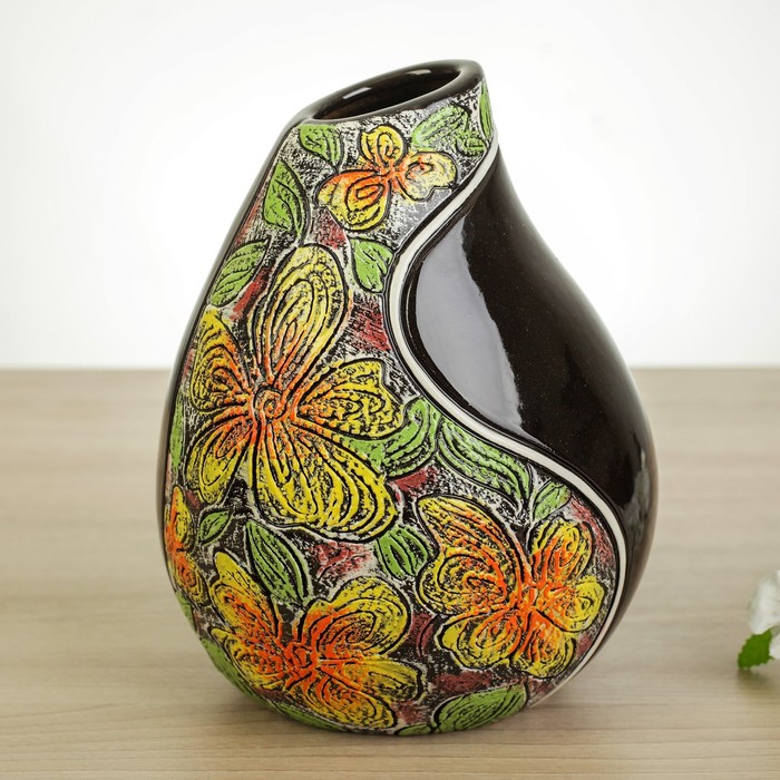 Ваза "Дропс" 3 шт черный микс