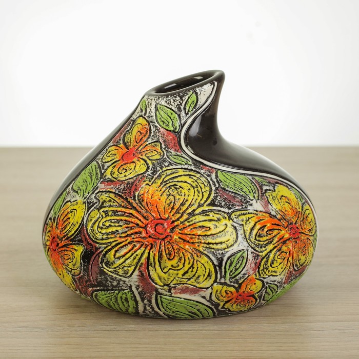 Ваза "Дропс" 3 шт черный микс