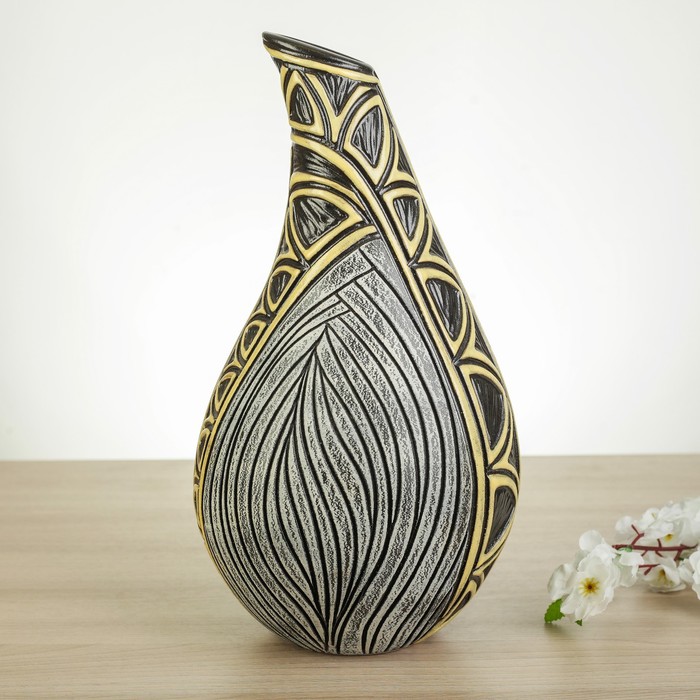 Ваза "Дропс" 3 шт черный микс