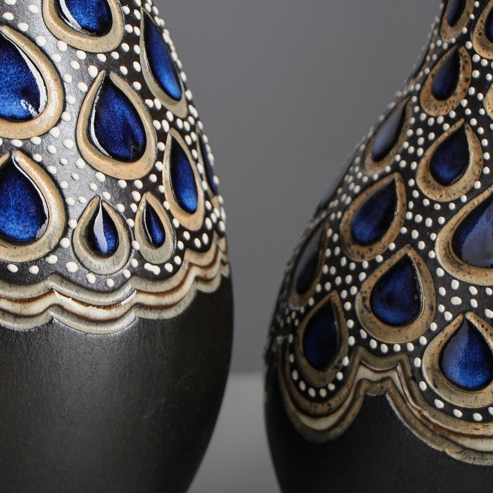 Ваза "Дропс" 3 шт черный микс