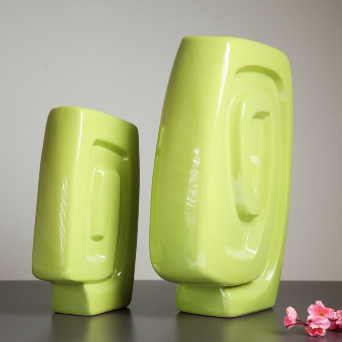 Набор ваз "Олимпия" 2 шт, желтый, микс