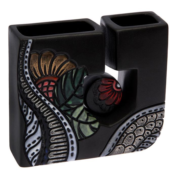 Ваза "Багет", чёрная, микс