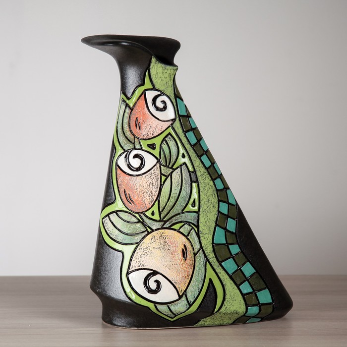 Ваза "Лотос", коричневая, микс