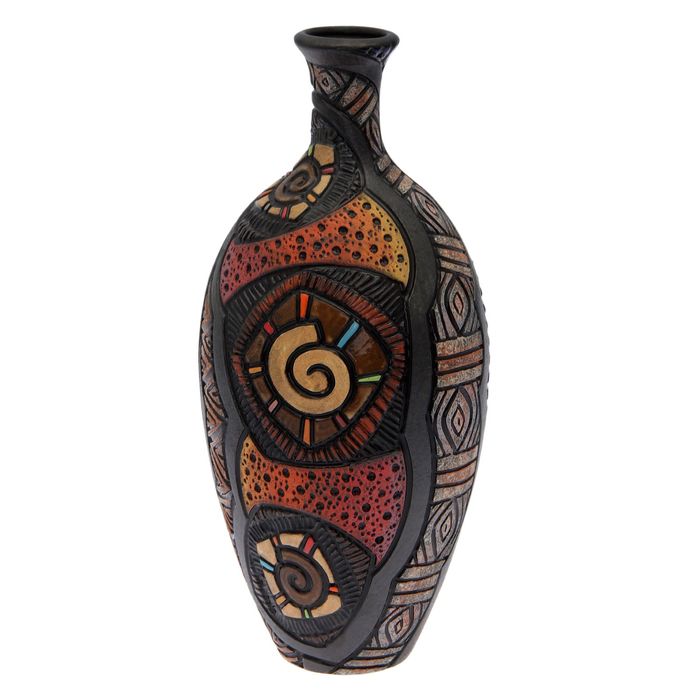 Ваза "Порто", чёрная, микс