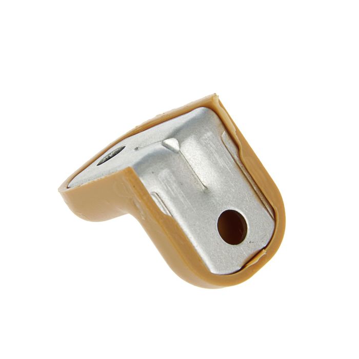 Уголок крепежный, с пластиковой крышкой, цвет вишневый