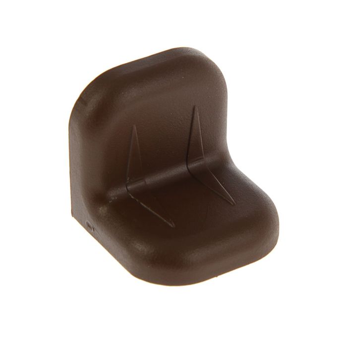 Уголок крепежный, с пластиковой крышкой, цвет орех, тип 2