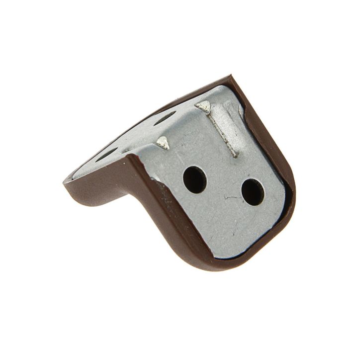 Уголок крепежный, с пластиковой крышкой, цвет орех, тип 2