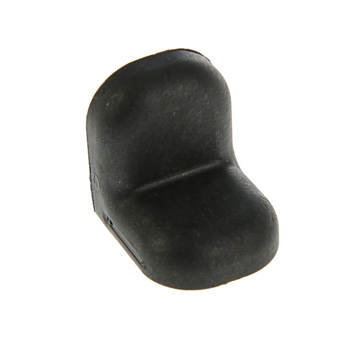 Уголок крепежный, с пластиковой крышкой, черный