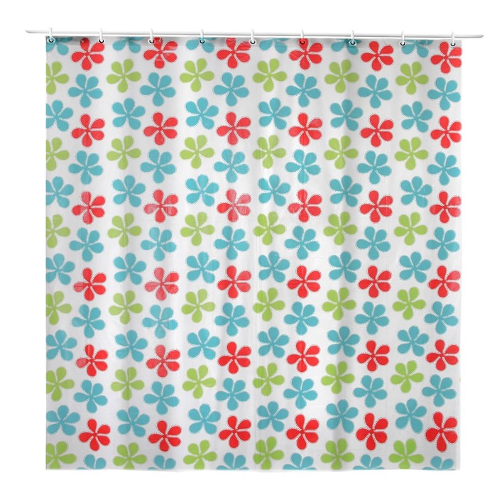 Штора для ванной 180х180 см "Летнее настроение", PEVA