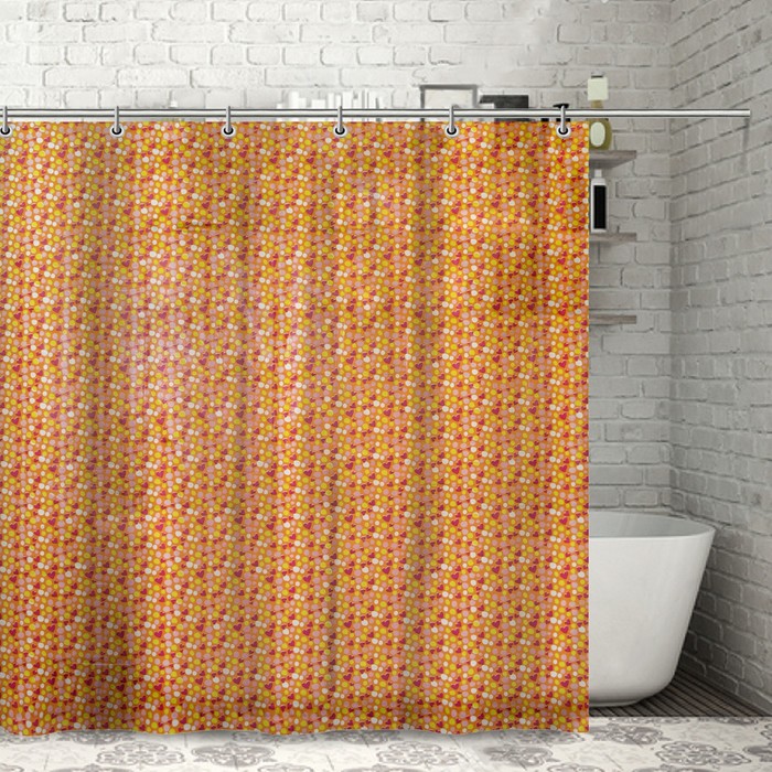 Штора для ванной 180х180 см "Конфетти", PEVA