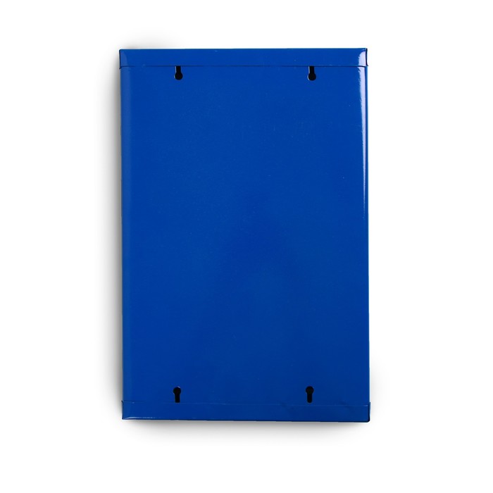 Ящик почтовый с замком, вертикальный «Герб», синий
