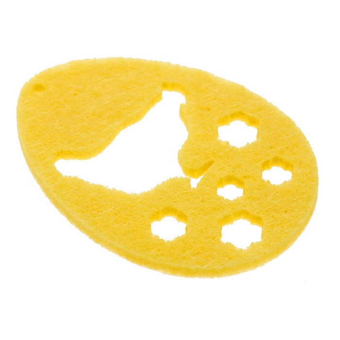 Набор пасхальных подвесок "Весенняя курочка 3шт", 6см, фетр 3мм