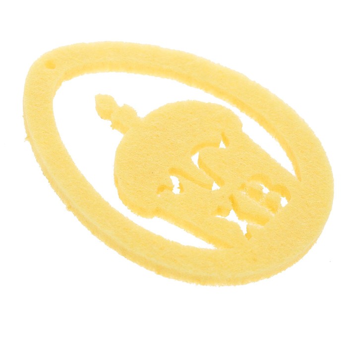 Набор пасхальных подвесок "Кулич ХВ 3шт", 6см, фетр 3мм