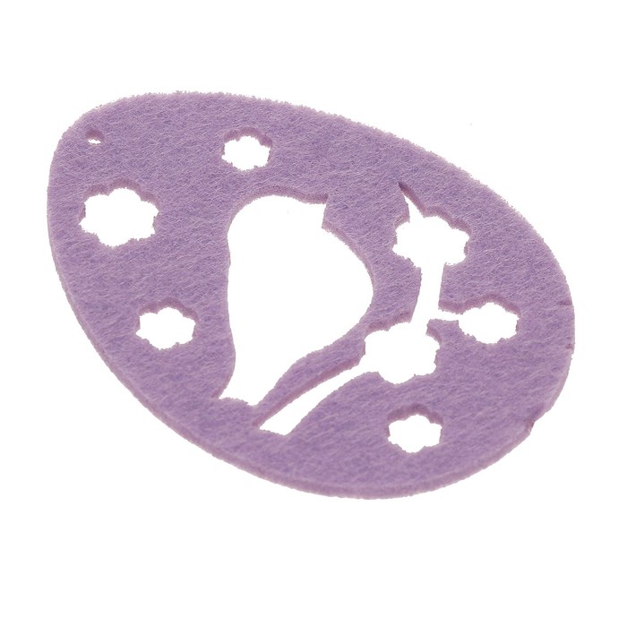 Набор пасхальных подвесок "Весенний воробей 2шт", 8см, фетр 3мм