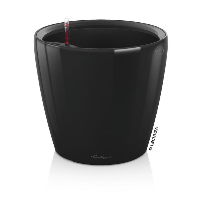 Кашпо с автополивом "Классико", цвет черный