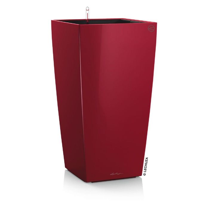 Кашпо с автополивом "Кубико", цвет красный