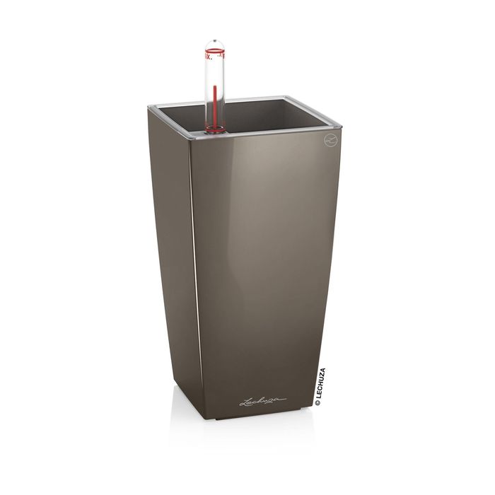 Кашпо с автополивом "Мини. Куби", цвет серо-коричневый