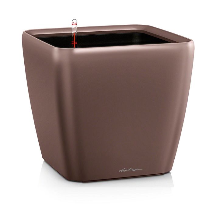 Кашпо с автополивом "Квадро", цвет кофе