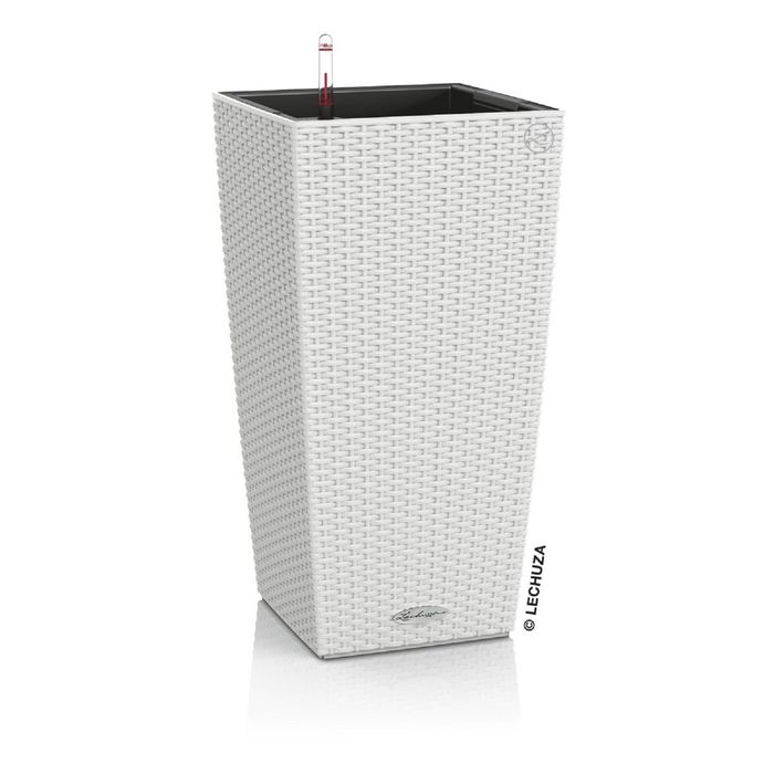 Кашпо с автополивом "Кубико. Коттедж", цвет белый