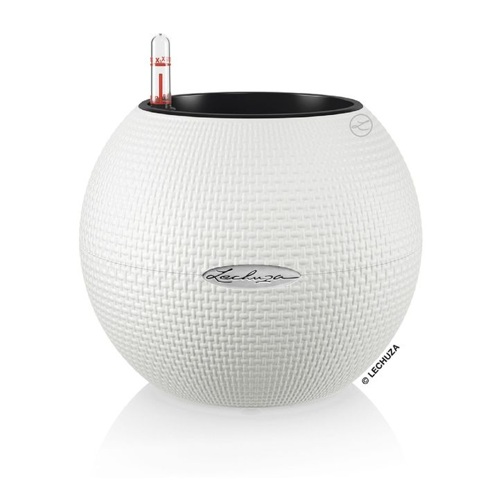 Кашпо с автополивом "Пуро", цвет белый