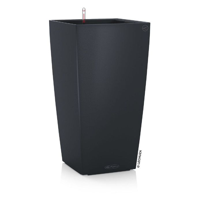 Кашпо с автополивом "Кубико. Колор", цвет серый