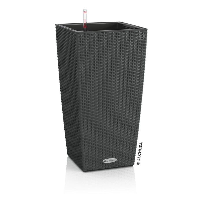 Кашпо с автополивом "Кубико. Коттедж", цвет гранитный