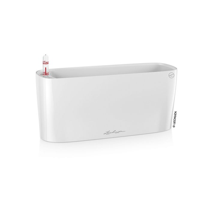 Кашпо с автополивом "Дельта", цвет белый