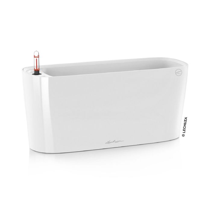 Кашпо с автополивом "Дельта", цвет белый