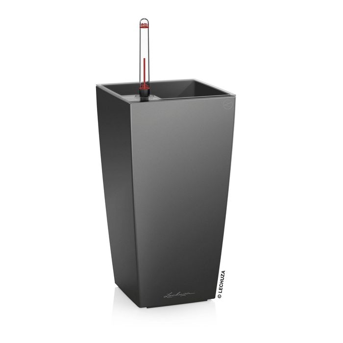 Кашпо с автополивом "Макси. Куби", цвет антрацит