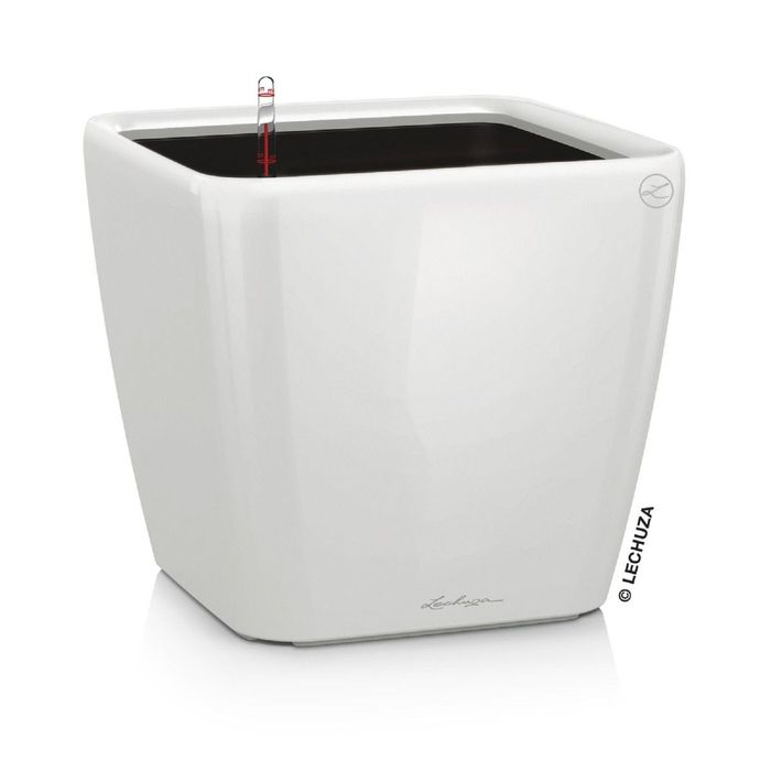 Кашпо с автополивом "Квадро", цвет белый