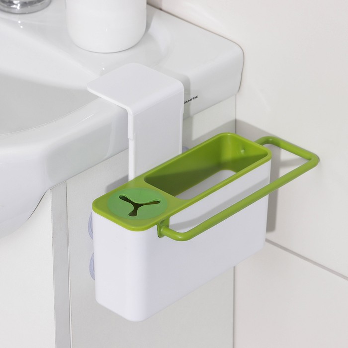 Подставка для ванных и кухонных принадлежностей, 20×9×9 см, цвет МИКС органайзер для ванных принадлежностей доляна 33 5×9×7 5 см цвет белый