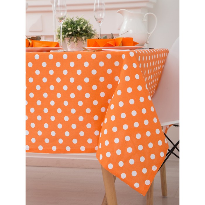 Набор столовый "Этель" Яркий цитрус (вид2) скатерть 150х250 см, салфетка 40х40 см 10 шт., рогожка