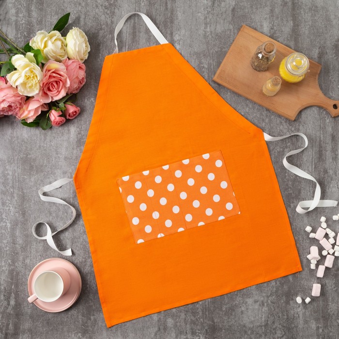 Фартук "Этель" Яркий цитрус (вид 1), 100% хл, рогожка, 165 г/м2