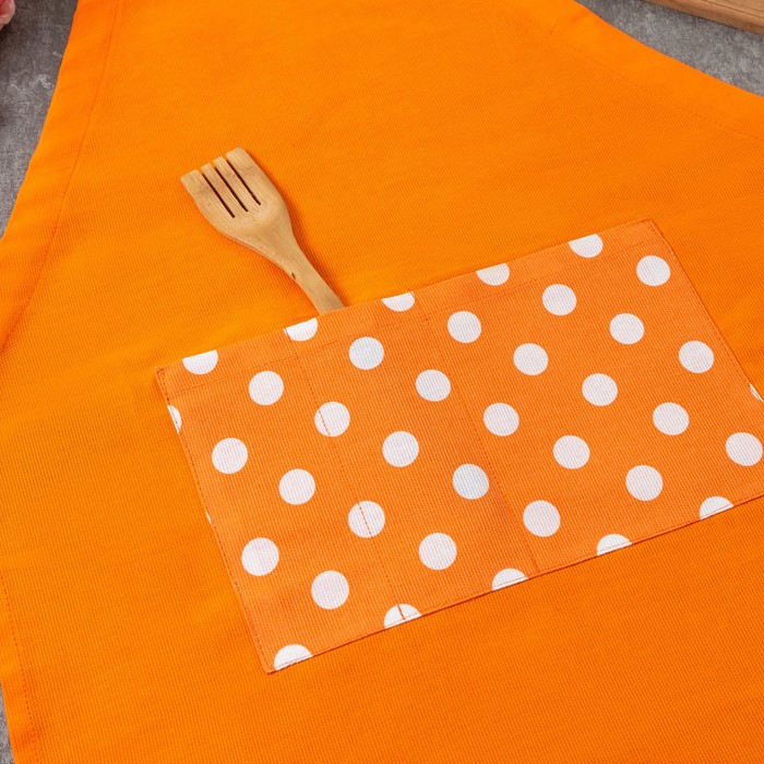 Фартук "Этель" Яркий цитрус (вид 1), 100% хл, рогожка, 165 г/м2