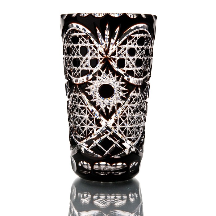 Ваза хрустальная "Василиса" чёрная