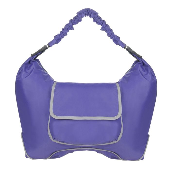 Сумка женская, отдел на молнии, 2 наружных кармана, цвет фиолетовый