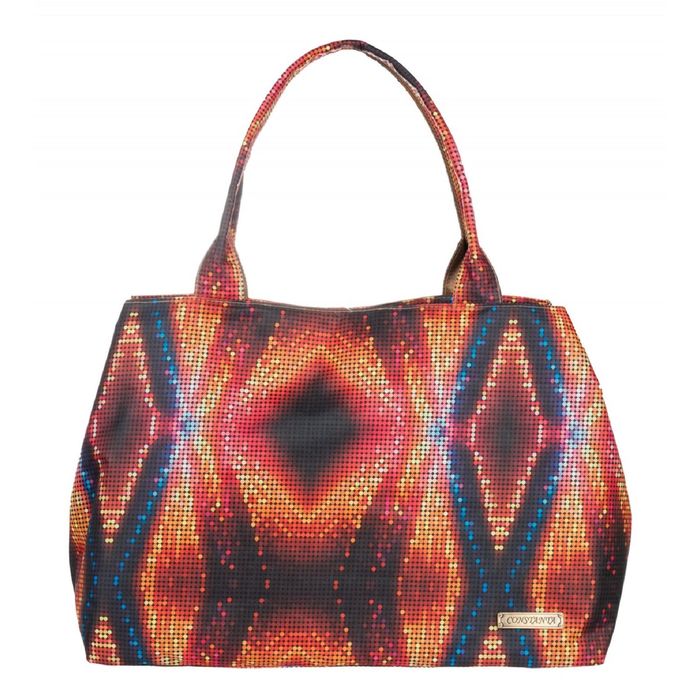 Сумка женская, отдел на молнии, наружный карман, регулируемый ремень, цвет разноцветный