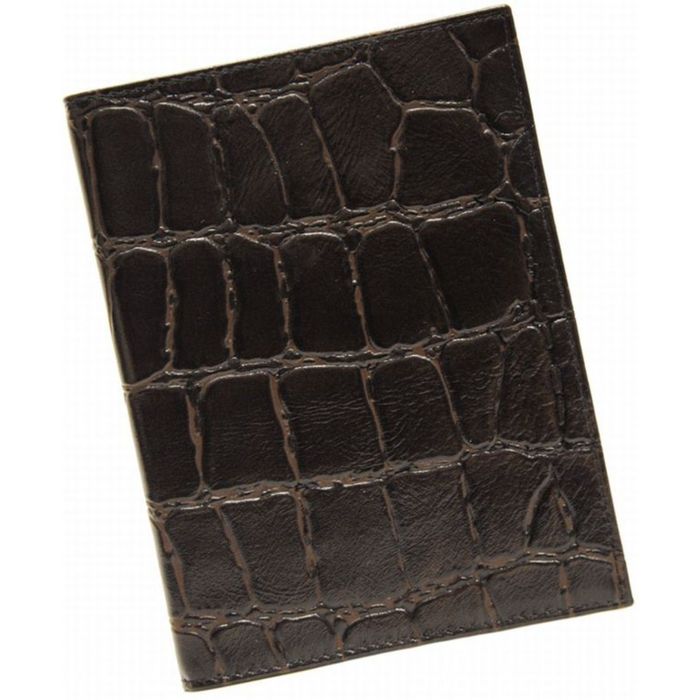 Обложка для паспорта, отдел для водительского удостоверения, цвет коричневый