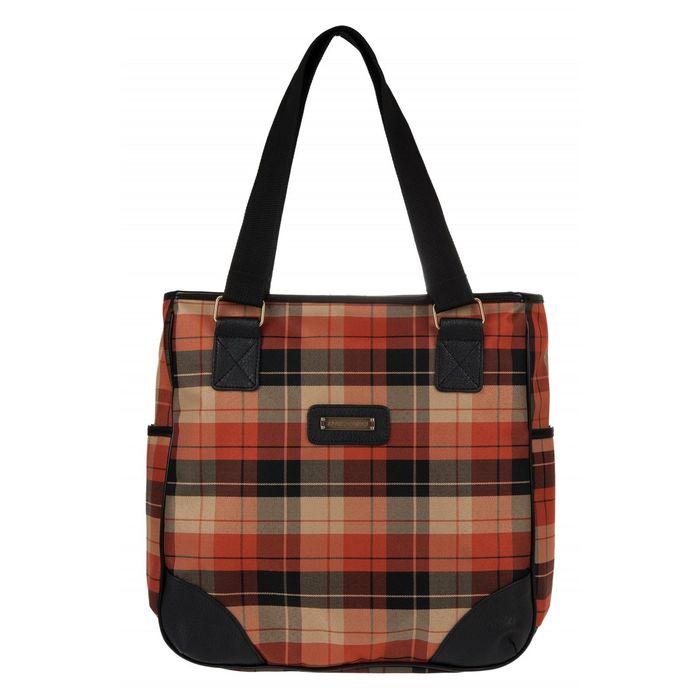 Сумка женская, отдел на молнии, наружный карман, цвет чёрный/оранжевый