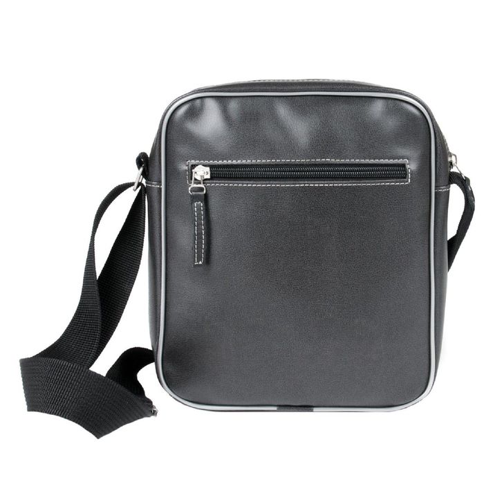 Сумка молодёжная, 22,5 × 26 × 9 см, отделение на молнии, карман, цвет серо-чёрный