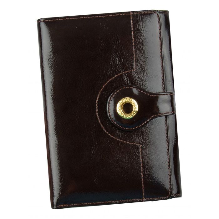 Портмоне, 9,5х2х14,2 см, отделение для купюр, для монет, 2 отделения для кредитных карт, цвет коричневый